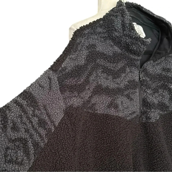 REEBOK Sherpa Fleece Oversized Sweatshirt Quarter Zip Outdoor Wear Size 2X - Picture 5 of 16